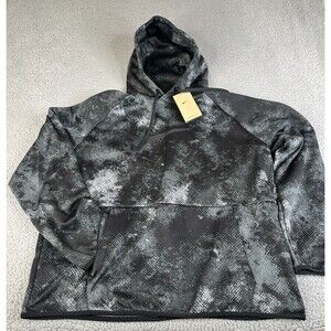 Nike Training Hoodie Large Gray Black Digital Camo Therma Fit Sweatshirt Sweater